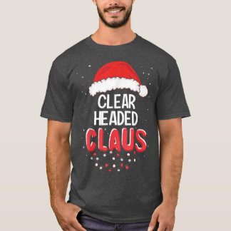 Clear Headed Santa Claus Christmas Matching Costum T-Shirt
