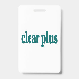 clear ID badge