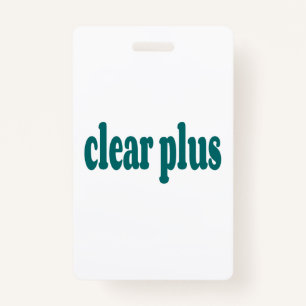 clear ID badge