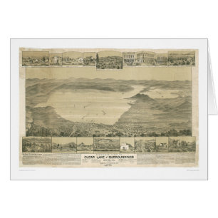Clear Lake, CA. Panoramic Map (0289A)