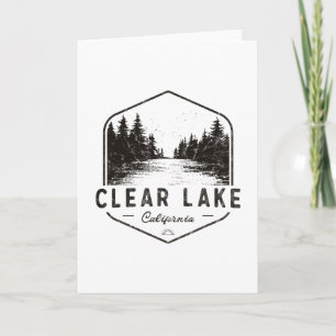 Clear Lake California Outdoors Vintage Card