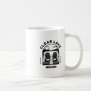 Clear Lake Indiana Outdoors Vintage 1 Coffee Mug