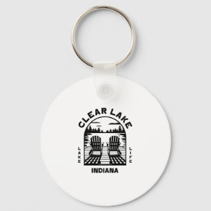 Clear Lake Indiana Outdoors Vintage 1 Key Ring