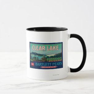 Clear Lake Pear Crate LabelLake County, CA Mug