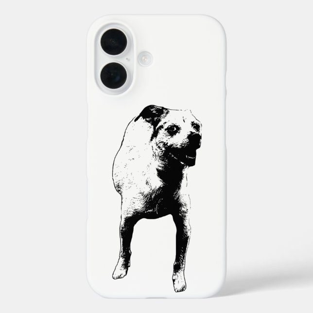 Clear-Line Puppy Smile Case-Mate iPhone Case (Back)