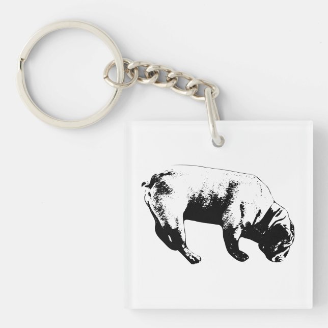 Clear Line, Sniff Step Key Ring (Front)