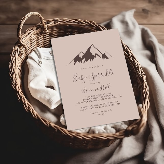 Clear Mountain Country Baby Sprinkle Invitation (Creator Uploaded)