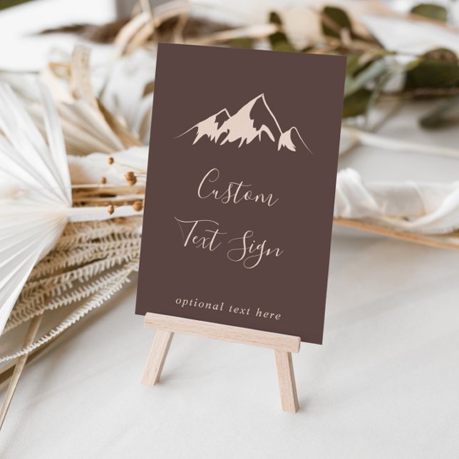 Clear Mountain Country Custom Text Sign (Creator Uploaded)