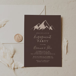 Clear Mountain Country Engagement Party Invitation