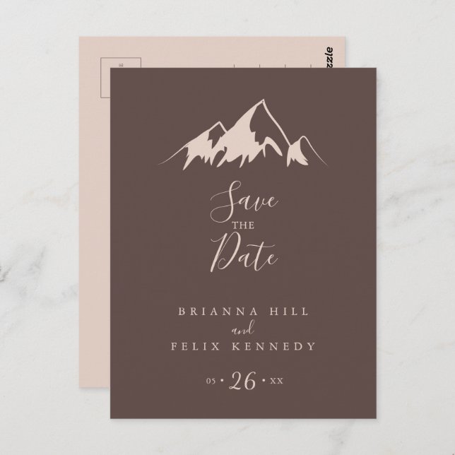 Clear Mountain Country Save the Date Postcard (Front/Back)