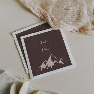 Clear Mountain Country Wedding Napkin