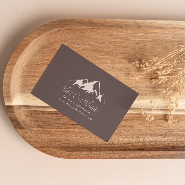 Clear Mountain Country Wedding Website Enclosure Card (Creator Uploaded)