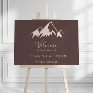 Clear Mountain Country Wedding Welcome Sign
