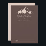 Clear Mountain Country Wedding Words of Wisdom Advice Card<br><div class="desc">This clear mountain country wedding words of wisdom advice card is perfect for a rustic wedding. The design features an idyllic watercolor beige mountain. These cards are perfect for a wedding, bridal shower, baby shower, graduation party & more. Personalise the cards with the names of the bride and groom, parents-to-be...</div>