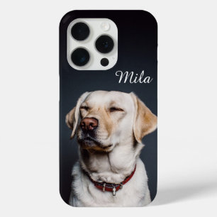 Clear Pet Phone Case with Pet Photo + Name Persona