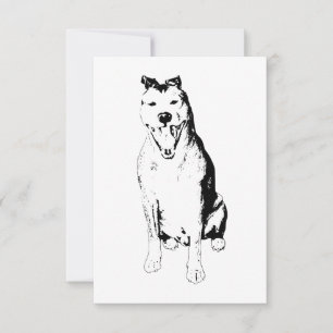 Clear Poised Shape Thank You Card