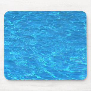 Clear pool water surface mouse pad