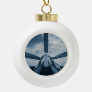 Clear Prop! Ceramic Ball Christmas Ornament
