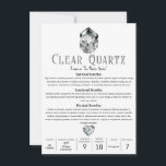 Clear Quartz Crystal Metaphysical Properties  Invitation<br><div class="desc">Fill out with your info.</div>