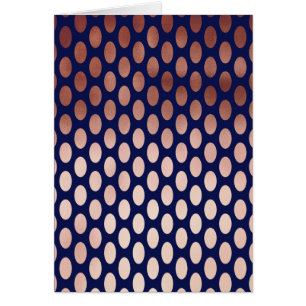 clear rose gold navy blue polka dots pattern