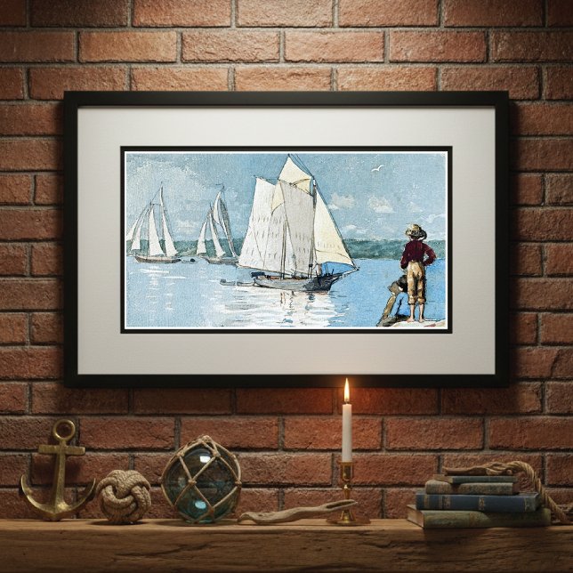 Clear Sailing Harbour Winslow Homer Poster (Creator Uploaded)