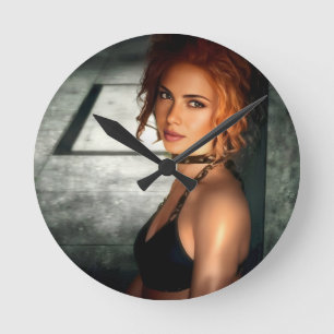 Clear Shadows wall clock