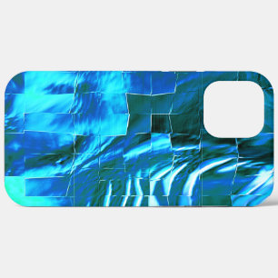 Clear sky mosaic abstract metallic texture iPhone 12 pro max case