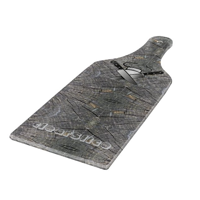 clear Slice glass Cutting Board (Corner)