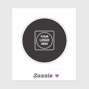 Clear Vinyl Logo Business Promo QR label