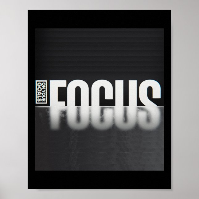 Clear Vision – Focus On Your Goals Sticker  Poster (Front)