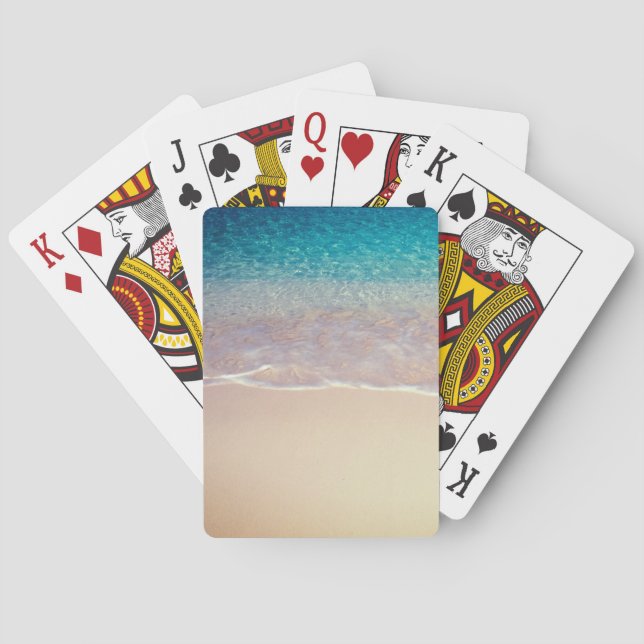 Clear Water Beach Playing Cards (Back)