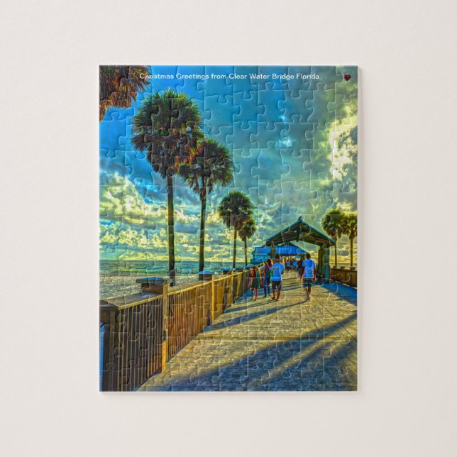 Clear Water Bridge Florida. Jigsaw Puzzle (Vertical)