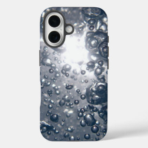 Clear Water Bubbles iPhone 16 Case