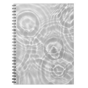 Clear Water Surface Abstract Texture Notebook