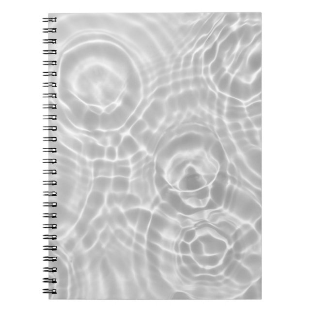 Clear Water Surface Abstract Texture Notebook (Front)