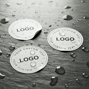 Clear Waterproof Custom Logo Stickers for Business