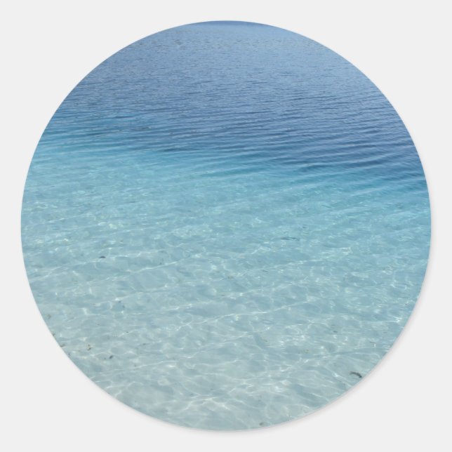 Clear Waters Classic Round Sticker (Front)