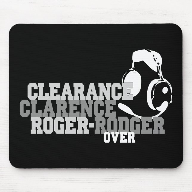 Clearance Clarence Roger Rodger Over Mouse Pad (Front)