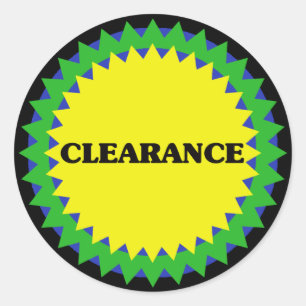 CLEARANCE Retail Sale Sticker