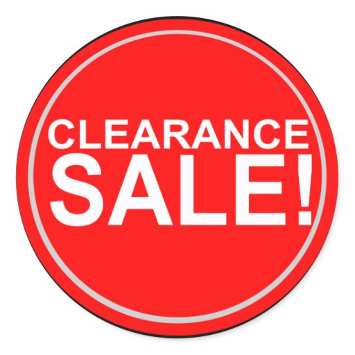 Clearance sale round stickers | Zazzle