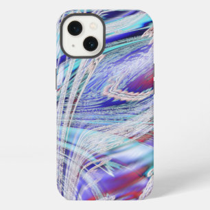 Cleared crossed bird feathers iPhone 13 case