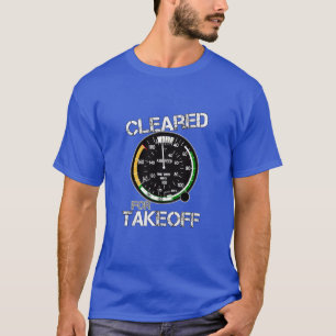 Cleared for Takeoff - Pilot Cockpit Speedometer T-Shirt