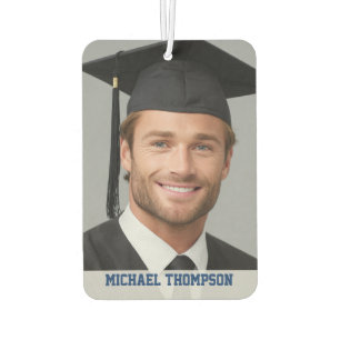 Cleared to Graduate Year Aeroplane Runway Clouds Car Air Freshener