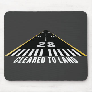 Cleared To Land Runway Mouse Pad