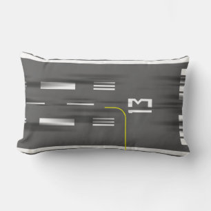 Cleared to Land Runway Pillow, Kai Tak 13/31 Lumbar Cushion