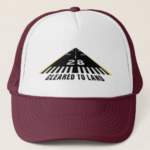 Cleared To Land Runway Trucker Hat