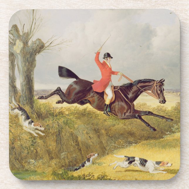 Clearing a Ditch, 1839 (oil on panel) Coaster (Front)