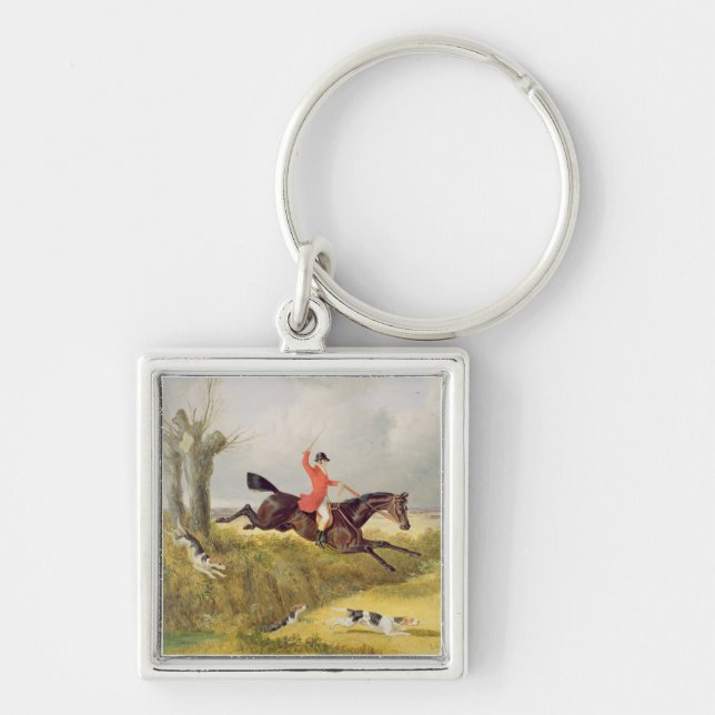 Clearing a Ditch, 1839 (oil on panel) Key Ring (Front)