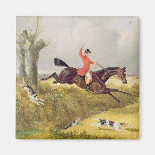Clearing a Ditch, 1839 (oil on panel) Magnet