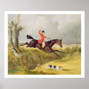 Clearing a Ditch, 1839 (oil on panel) Poster